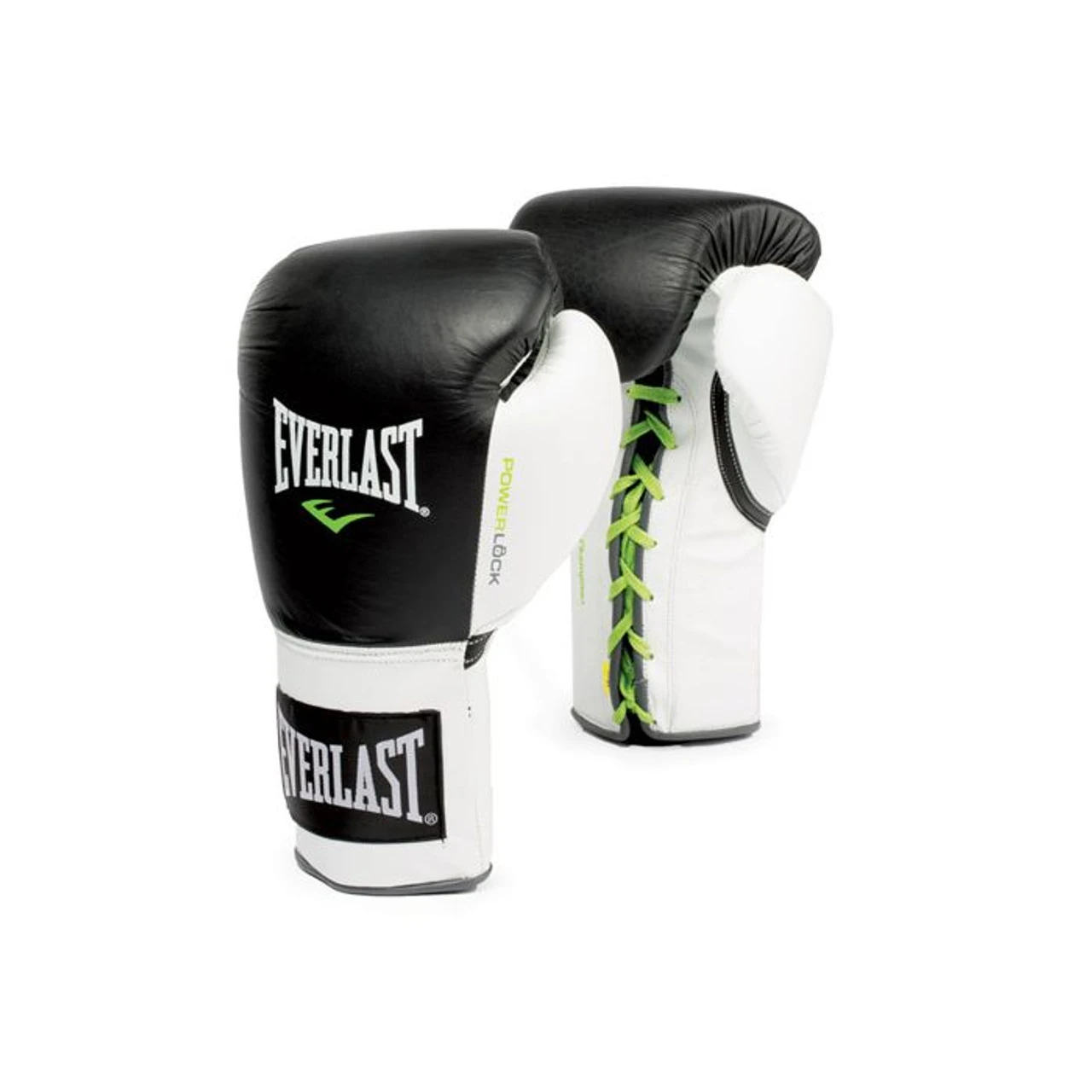 Everlast Powerlock Laced Training Gloves Black/White 3 Everlast Powerlock Laced Training Gloves Black/White