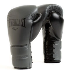 Everlast Powerlock2 Pro Laced Training Gloves Grey/Black