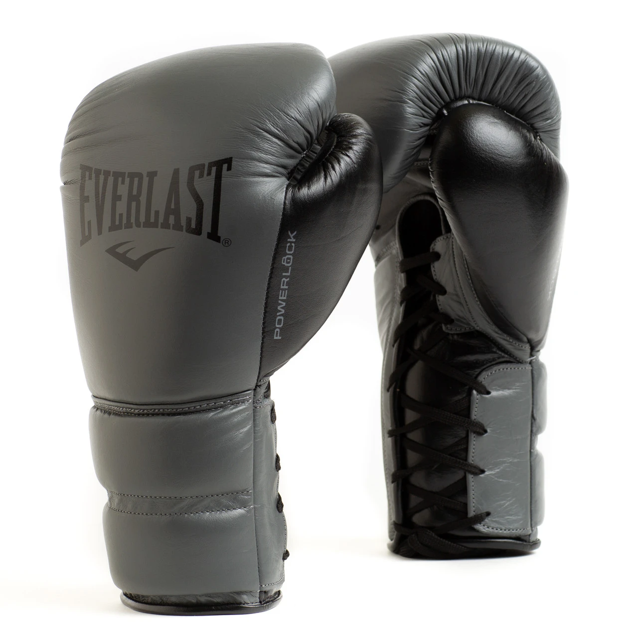 Everlast Powerlock2 Pro Laced Training Gloves Grey/Black 3 Everlast Powerlock2 Pro Laced Training Gloves Grey/Black