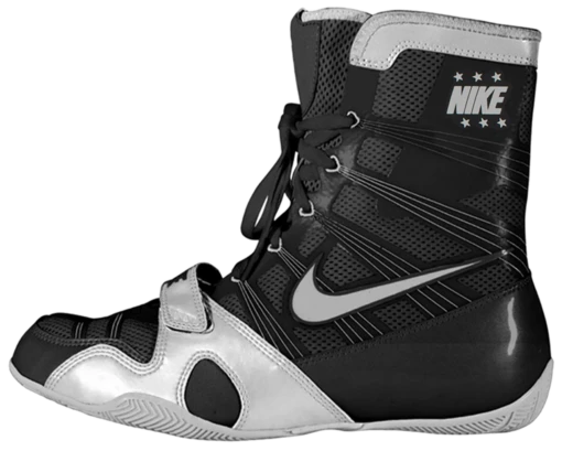 Nike HyperKO Black / Silver Boxing Shoes