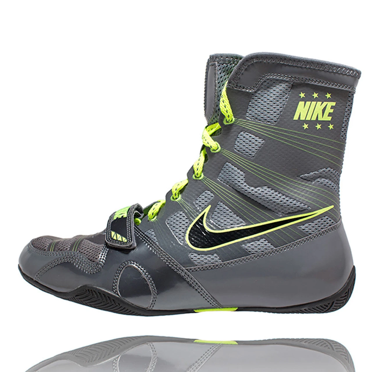 Nike HyperKO Dark Grey / Black / Volt Boxing Shoes 3 Nike HyperKO Dark Grey / Black / Volt Boxing Shoes