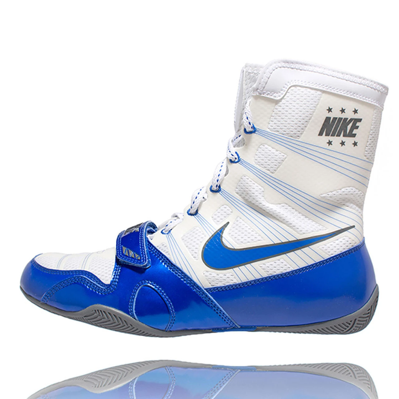 Nike HyperKO White / Game Royal / Cool Grey Boxing Shoes 3 Nike HyperKO White / Game Royal / Cool Grey Boxing Shoes