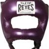 Cleto Reyes Traditional Headgear With Pointed Nylon Face Bar Metallic Purple