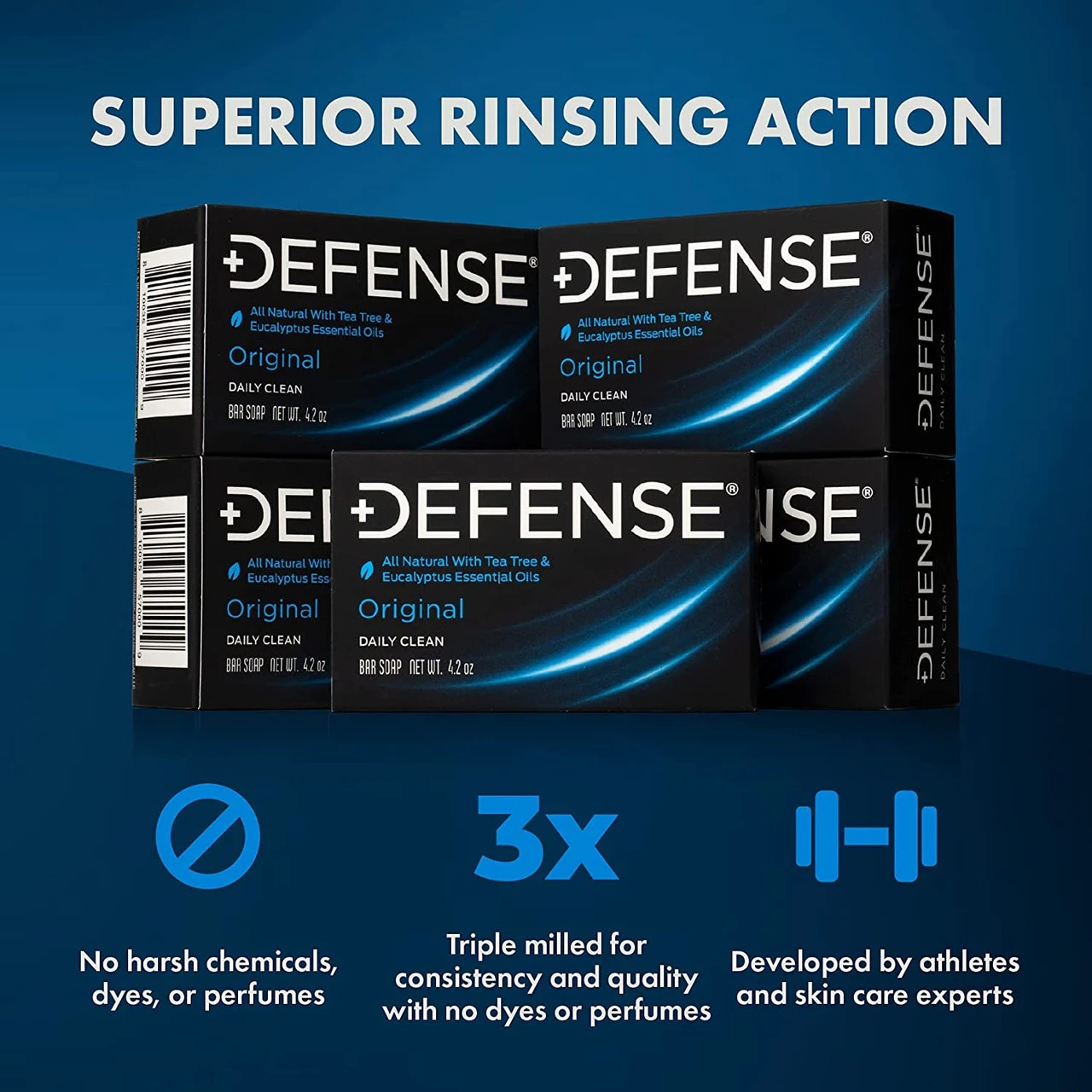 Defense Soap Original Tea Tree Bar Soap 4.2oz (Pack Of 5) 4 Defense Soap Original Tea Tree Bar Soap 4.2oz (Pack Of 5) - Image 2