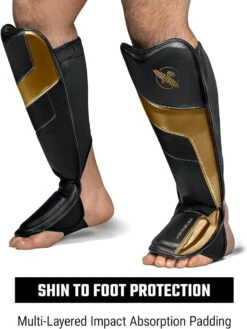 Hayabusa T3 Full-Back Shin Guards Black/Gold 10 Hayabusa T3 Full-Back Shin Guards Black/Gold -Boxing Shop 71B hm9GzRS. AC SL1500 08521.1695052376