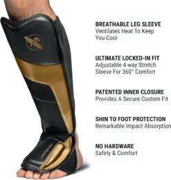 Hayabusa T3 Full-Back Shin Guards Black/Gold 12 Hayabusa T3 Full-Back Shin Guards Black/Gold -Boxing Shop 71C yHzuKqS. AC SL1500 89430.1695052275
