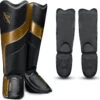 Hayabusa T3 Full-Back Shin Guards Black/Gold -Boxing Shop 71IBcMrJb7S. AC SL1500 01208.1695052383