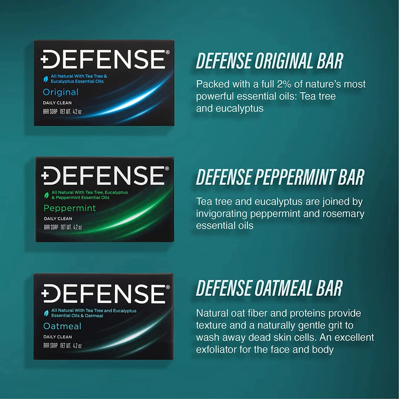 Defense Soap Oatmeal 4 Oz Bar (Pack Of 2) - 100% Natural Hydrating And Exfoliating Soap With Tea Tree Oil. Made In USA. 9 Defense Soap Oatmeal 4 Oz Bar (Pack Of 2) - 100% Natural Hydrating And Exfoliating Soap With Tea Tree Oil. Made In USA. - Image 7