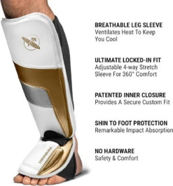 Hayabusa T3 Full-Back Shin Guards White/Gold 12 Hayabusa T3 Full-Back Shin Guards White/Gold -Boxing Shop 71rUebwvEJS. AC SL1500 80560.1695052650