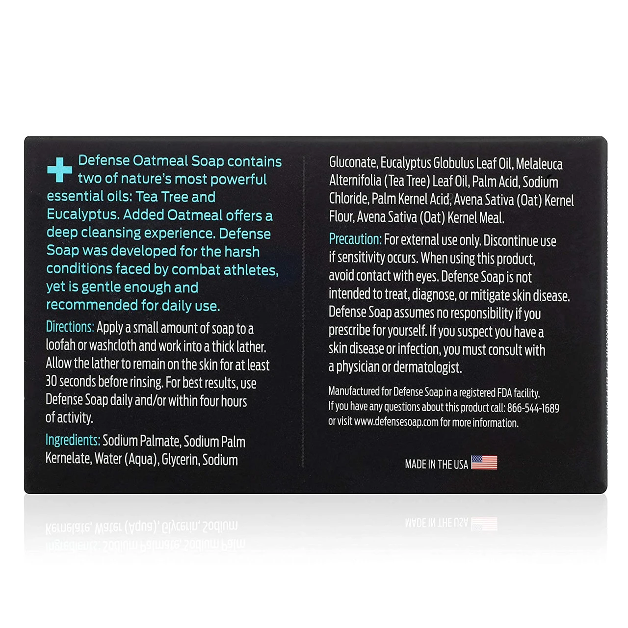 Defense Soap Oatmeal 4 Oz Bar (Pack Of 2) - 100% Natural Hydrating And Exfoliating Soap With Tea Tree Oil. Made In USA. 8 Defense Soap Oatmeal 4 Oz Bar (Pack Of 2) - 100% Natural Hydrating And Exfoliating Soap With Tea Tree Oil. Made In USA. - Image 6