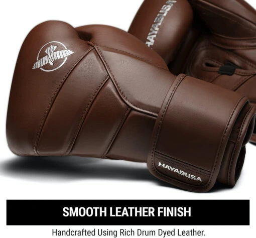 Hayabusa T3 Kanpeki Boxing Gloves Walnut Brown - Image 2
