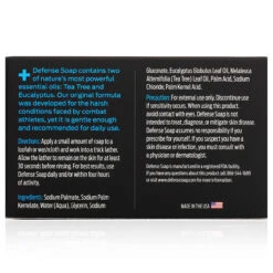 Defense Soap 4 Oz Bar (Pack Of 2) - 100% Natural And Herbal Pharmaceutical Grade Tea Tree Oil. Made In USA. -Boxing Shop 91IBbInaS0L. SL1500 28509.1654827940