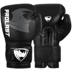 PROLAST Luxury Training Gloves With Hook And Loop Closure Black