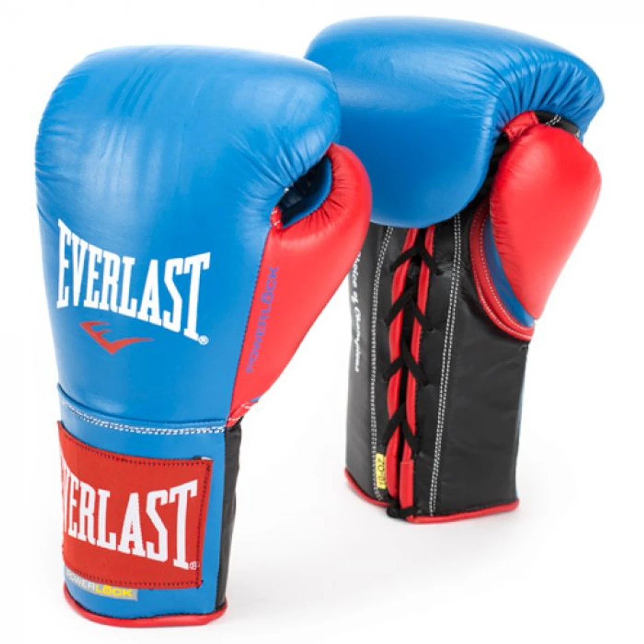 Everlast Powerlock Pro Fight Boxing Gloves Blue/Red 3 Everlast Powerlock Pro Fight Boxing Gloves Blue/Red