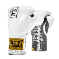 Everlast Metallic White 1910 Classic Fight Gloves