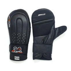 RIVAL Boxing RB5 Hook And Loop Leather Training Bag Mitts - Black -Boxing Shop rb5 03 black 02 1080x.png 46850.1696124403