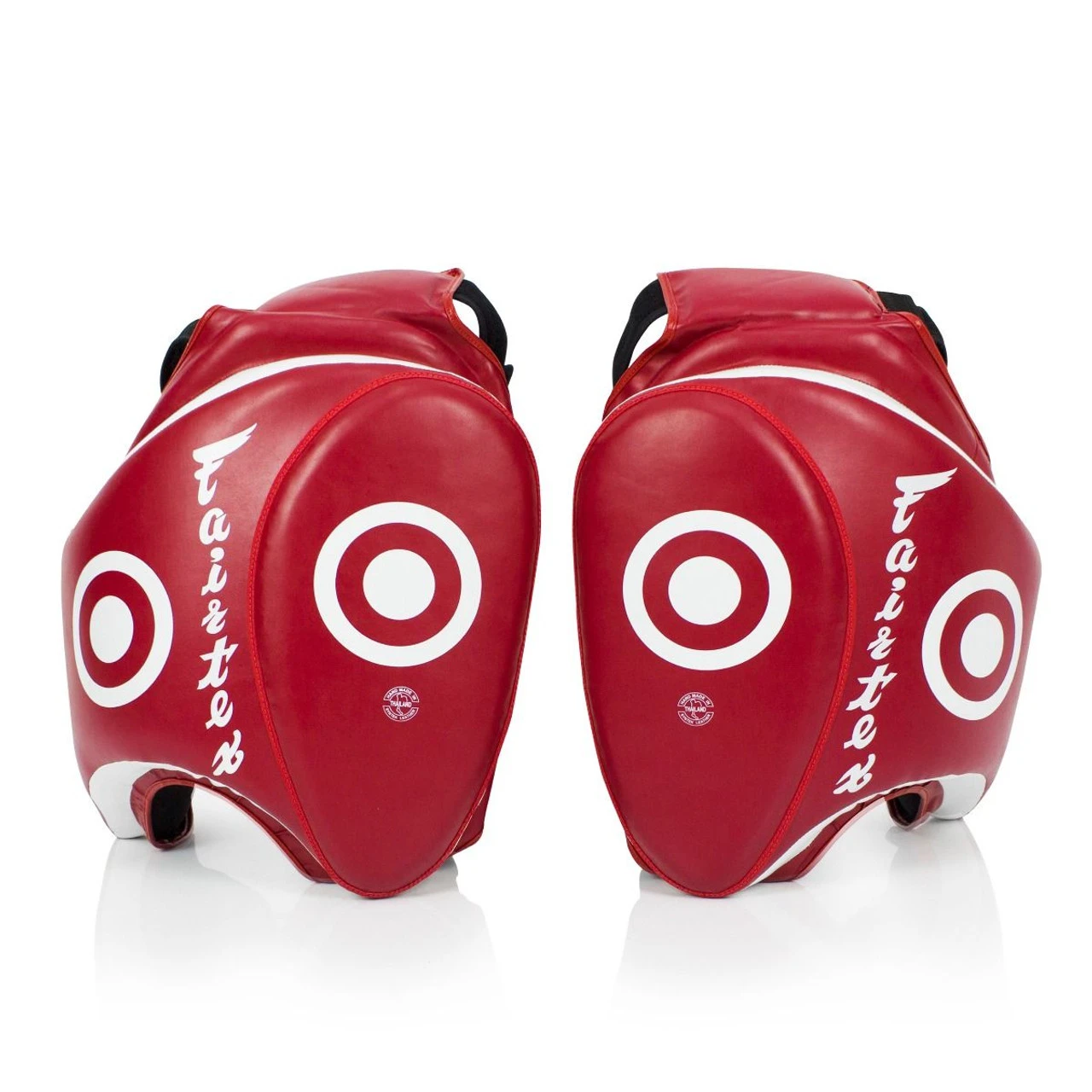 Fairtex Thigh Pads Red/White 3 Fairtex Thigh Pads Red/White